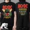 ACDC Powerage Australia PWR Up Tour 2025 Dates List Printback Unisex T-Shirt