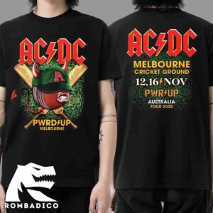 ACDC Melbourne 2025 PWR Up Tour Exclusive Merchandise Tee At Cricket Ground On November 12-16 Unisex T-Shirt