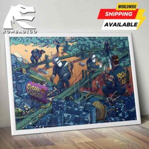 Billy Strings Newark New York 2025 Concert Poster For Show At The Prudential Center On November 14-15 Art By Dave Kloc Home Decor Poster Canvas