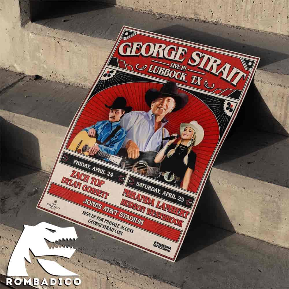 George Strait Will Perform Live In Lubbock Texas For Two Nights At Lubbocks Jones Att Stadium On April 24 25 2026 Home Decor Poster Canvas George Strait Will Perform Live In Lubbock Texas For Two Nights At Lubbocks Jones Att Stadium On April 24 25 2026 Home Decor Poster Canvas