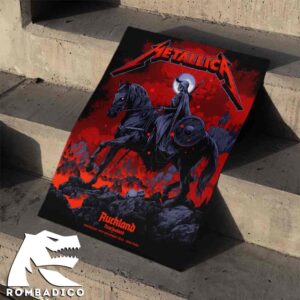Metallica M72 Auckland 2025 Pop-Up Shop Exclusive Poster By Ken Taylor’s At Eden Park On November 19 Home Decor Poster Canvas