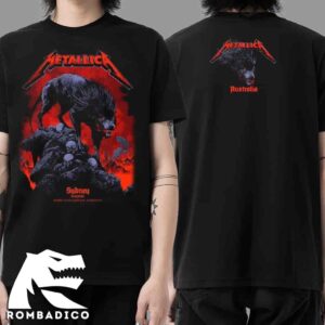 Metallica M72 Sydney Australia 2025 Pop Up Shop Event Tee By Ken Taylor At Accor Stadium On November 15 Unisex Shirt