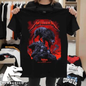 Metallica M72 Sydney Australia 2025 Pop Up Shop Poster By Ken Taylor At Accor Stadium On 15 November 2025 T-Shirt Merchandise