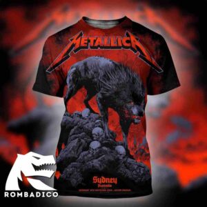 Metallica M72 Sydney Australia 2025 Pop Up Shop Poster By Ken Taylor At Accor Stadium On November 15 All Over Print Shirt