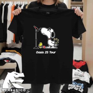 Oasis Live 25  Tour Ft Snoopy And Woodstock Perfect Unisex Gift For Fans Unisex T-Shirt