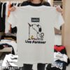 Oasis Live Forever Tee Featuring Snoopy A Perfect Unisex Gift For Fans