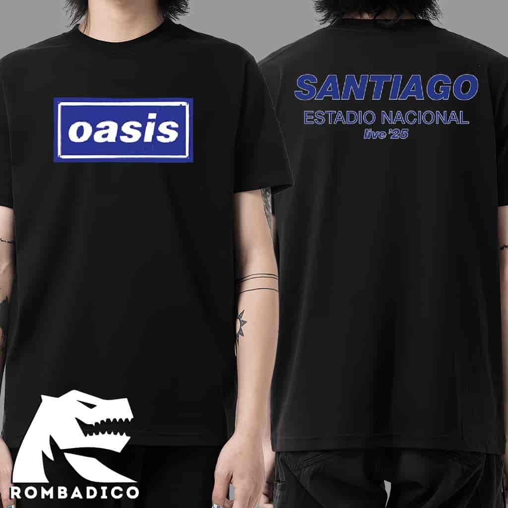 Oasis Santiago Live ’25 Tour Chile 2025 Merchandise T-Shirt At Stadio Nacional Julio Martinez Pradanos On November 19 Oasis Santiago Live ’25 Tour Chile 2025 Merchandise T-Shirt At Stadio Nacional Julio Martinez Pradanos On November 19